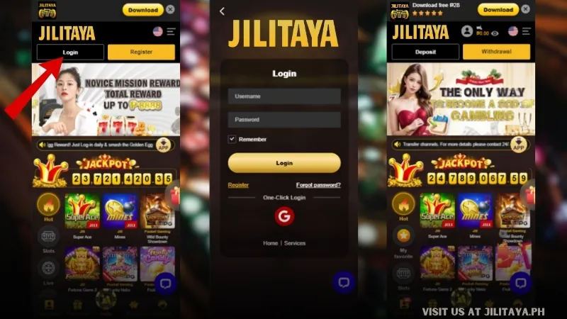 Jilitaya Login Form